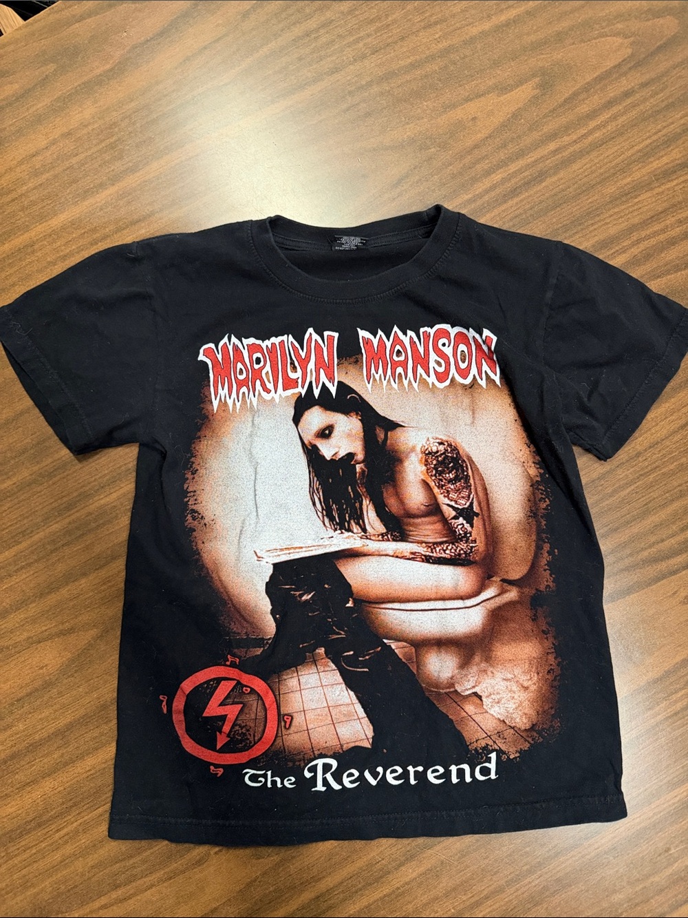 Marilyn Manson Black Graphic Tee - The Reverend